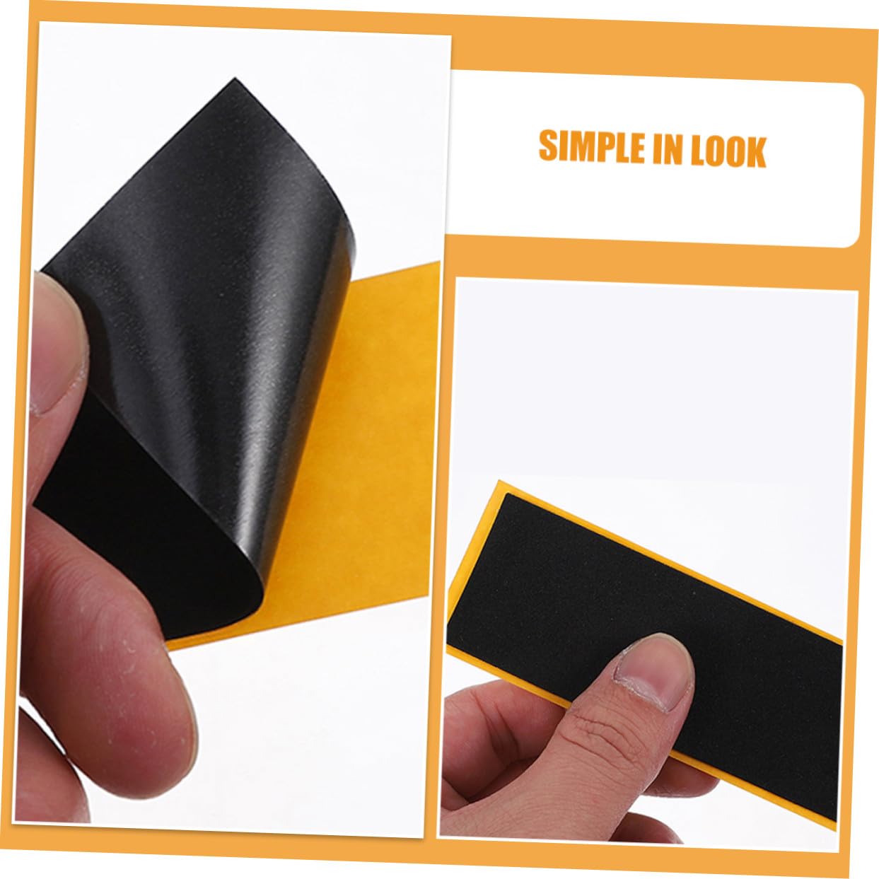 Nastro Antiscivolo 10 Pezzi in Schiuma Nero e Props da Skateboard per Fingerboard Design Versatile e Affidabile, Accessori Professionali per Finger Skateboard