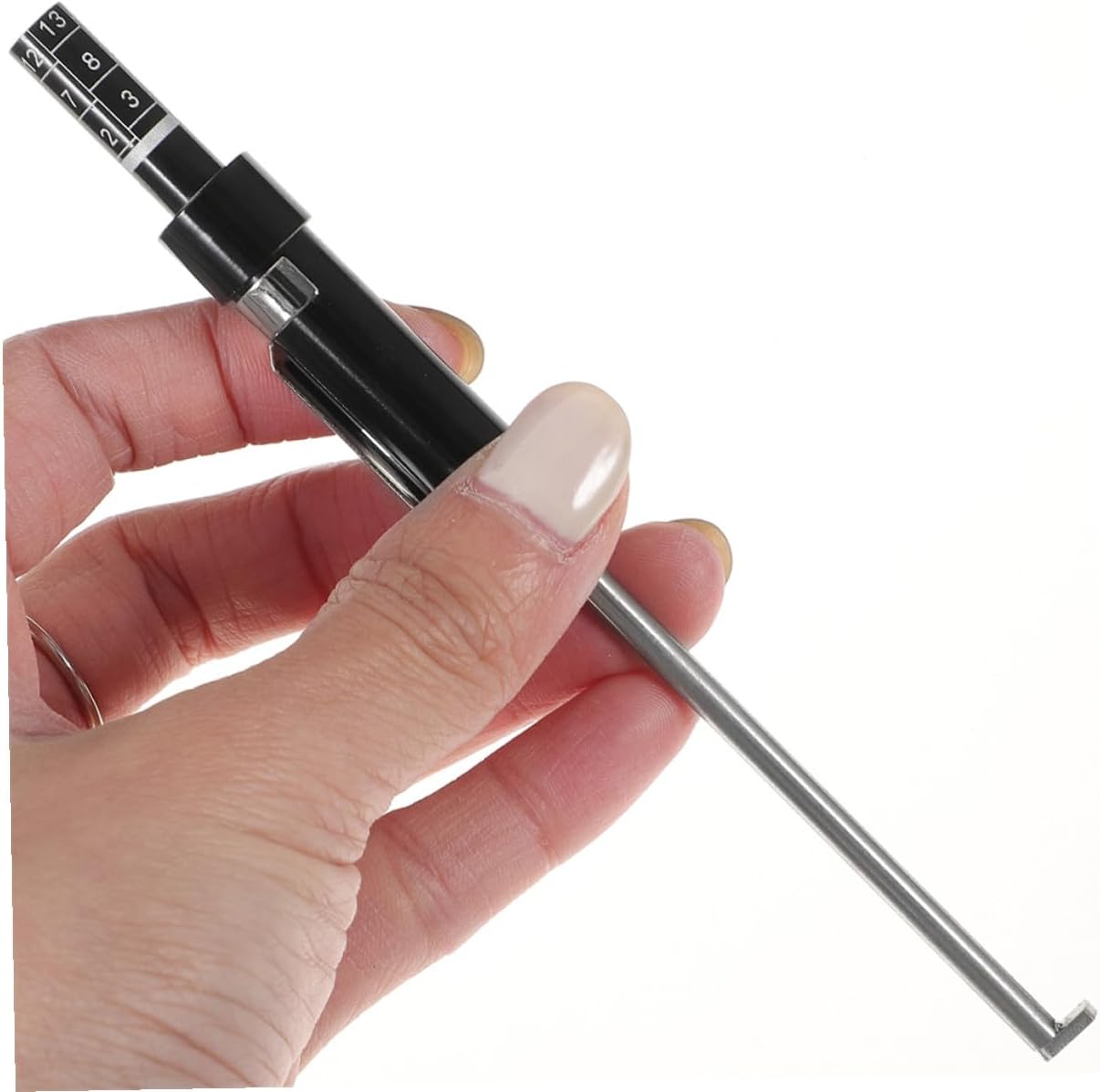 Yardwe 2pcs Brake Pad Thickness Gauge and Wear Detection Pen for Accurate Vehicle Brake Measurement and Internal External Pad Testing Automotive Diagnostic Tool