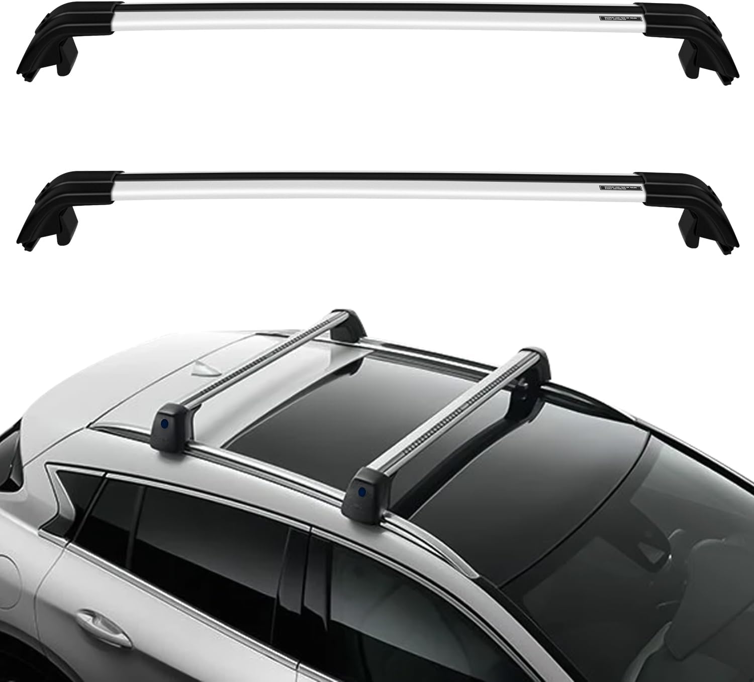 OCPTY Roof Rack for KIA Sorento 2015-2022 Luggage Racks Rooftop Cargo Carrier Bag Luggage Kayak Canoe Bike Snowboard Skiboard Silver for KIA Sorento 2015-2022