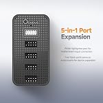 Ocypus Delta EU04 BK Interne USB Le centre,9 Épingle carte mère 4-Port USB 2.0 Hub | SATA Propulsé, magnétique et 3M Mont de bande,Ultra Adaptateur d'extension stable pour la conception compacte, le plug et le play PC