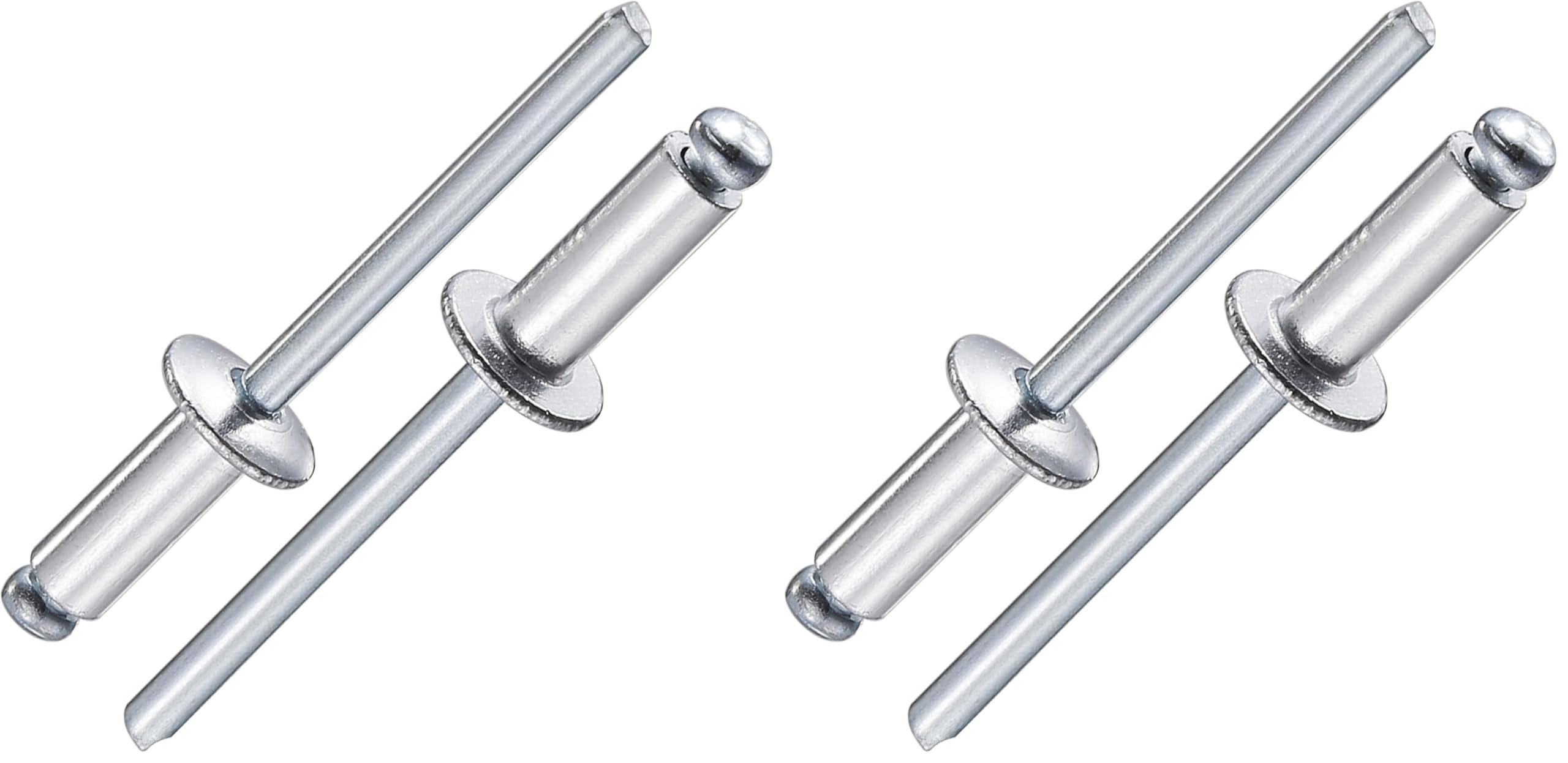 Wensilon (250Pcs) 3/16"x1/2" Aluminum blind pro Rivets,Aluminum Grip and Steel Mandrel (Pack of 2)