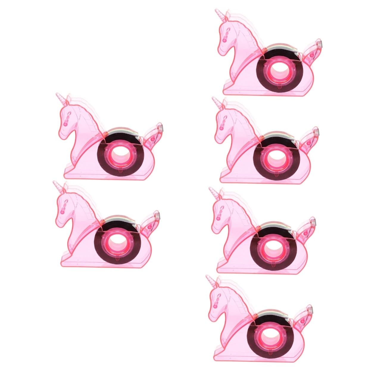 Gadpiparty 3 Set Nastro Adesivo Per Scrivania Piccolo Ufficio Per Nastro Adesivo Da Scrivania Dispenser Per Nastro Adesivo Da Tavolo Dispenser Per Nastro Adesivo Carino 2 pezzi*3
