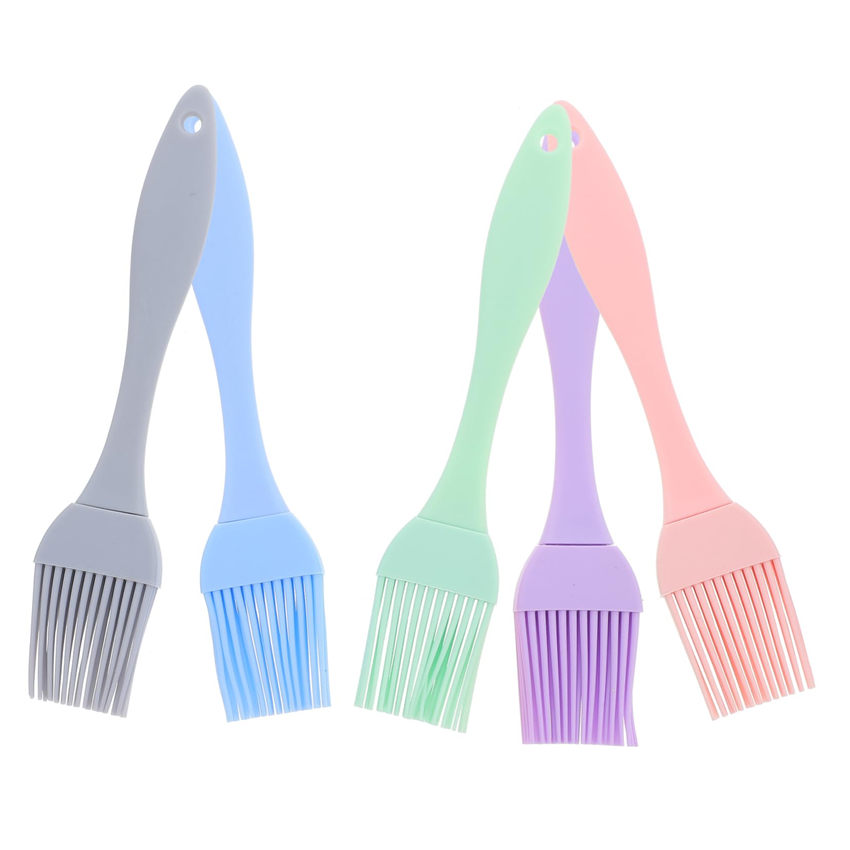 Garneck Baking Grilling Brush 6.5 Inch Silicone Brush and Reusable Non-stick Design Easy to Clean