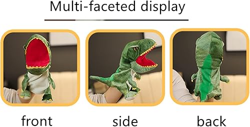 Miniatura 2 de Tiny Heart Marioneta de mano de felpa de Papá Noel, alrededor de 9.84 pulgadas, juguete interactivo de peluche, juguetes interactivos de educación