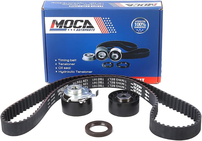 Kit de correia dentada MOCA AUTOPARTS com tensionador para Ford Focus, Ford Escape e Mazda Tribute 2.0L L4 – 1 kit