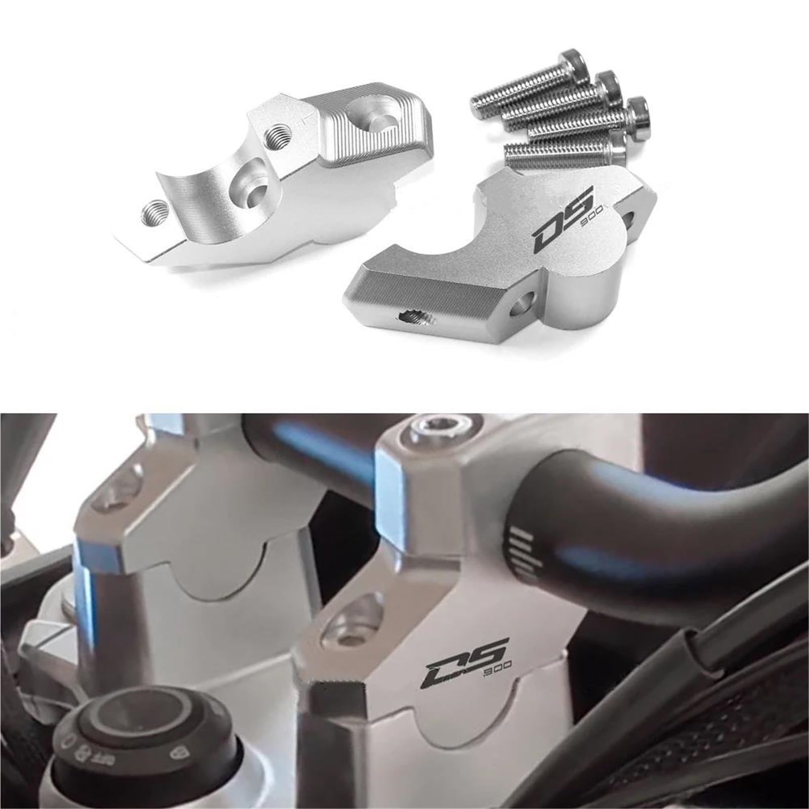 Rehausseurs De Guidon De Moto pour Voge DSX 900 DS900X DSX900 DS 900 X Adaptateur De Rehausseur De Guidon vers Le Haut Et vers L'arrière Pince Guidon