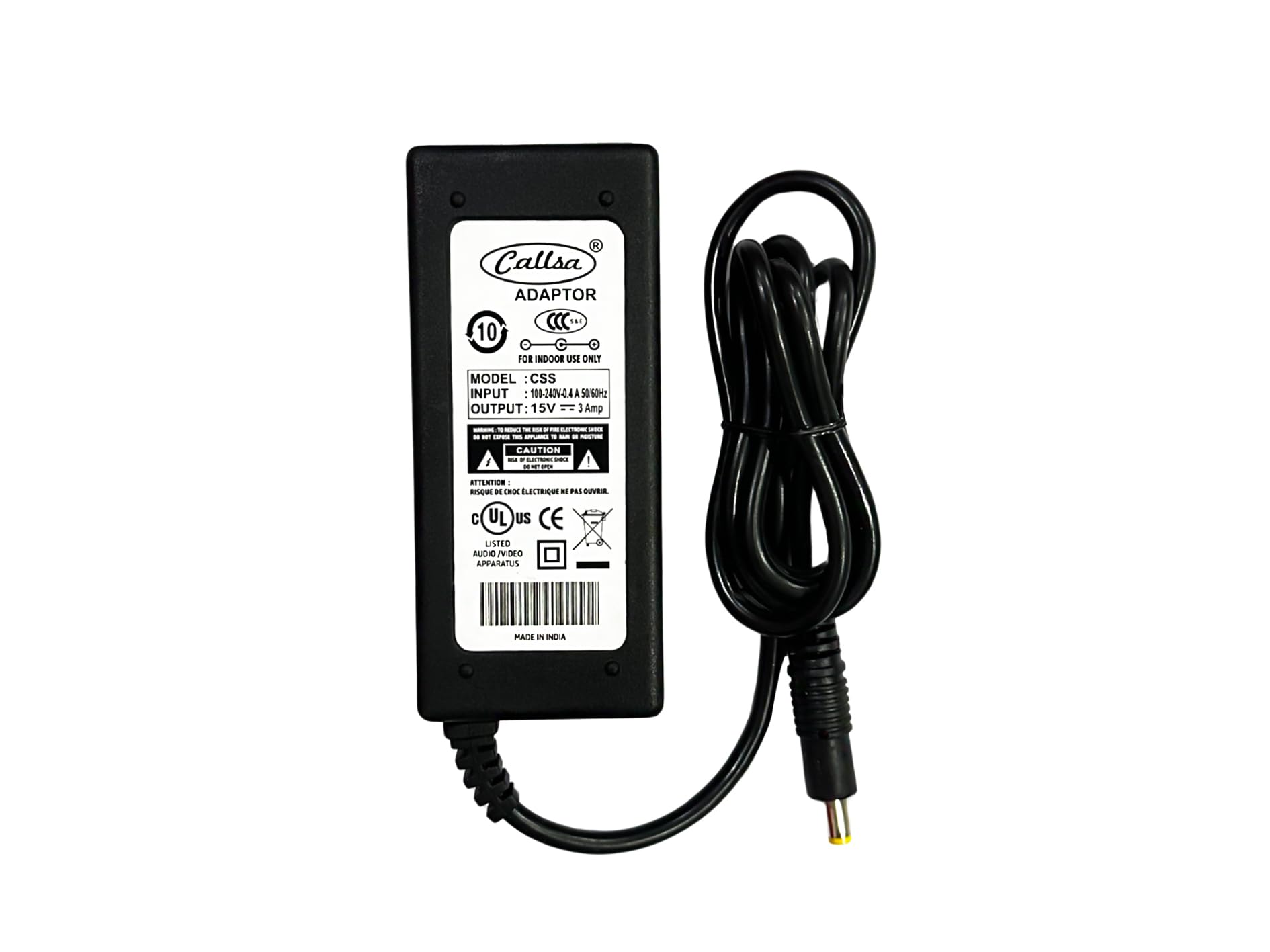 See full amazon price history chart for Callsa 15volt 3amp Adapter, Power Supply, Power Adapter, SMPS for All Electronics Devices & Gadgets (Input: 220V-100Hz 100mA Output 15v 3amp) Black Callsa 15volt 3amp Adapter, Power Supply, Power Adapter, SMPS for All Electronics Devices & Gadgets (Input: 220V-100Hz 100mA Output 15v 3amp) Black (B0CXBHQRVP) Amazon Price History, Amazon Price Tracker