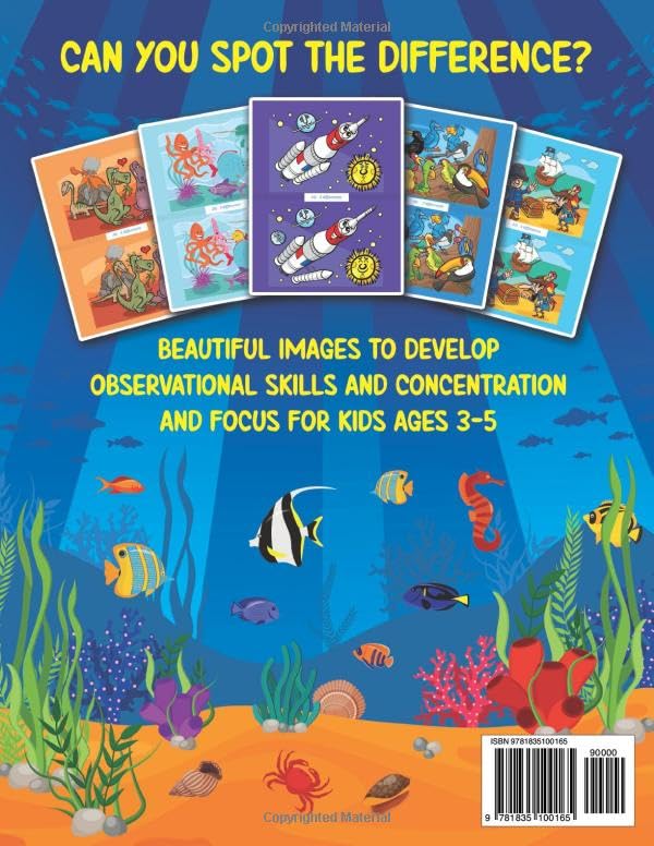 Spot the Difference Book for Kids ages 3-5: 65+ Puzzles - 300+ Differences | Seek and Find Hidden Picture Activity Book for 3-4, 4-5 | Fun Gifts for ... Old Children (Spot the Differences for Kids) - Image 2