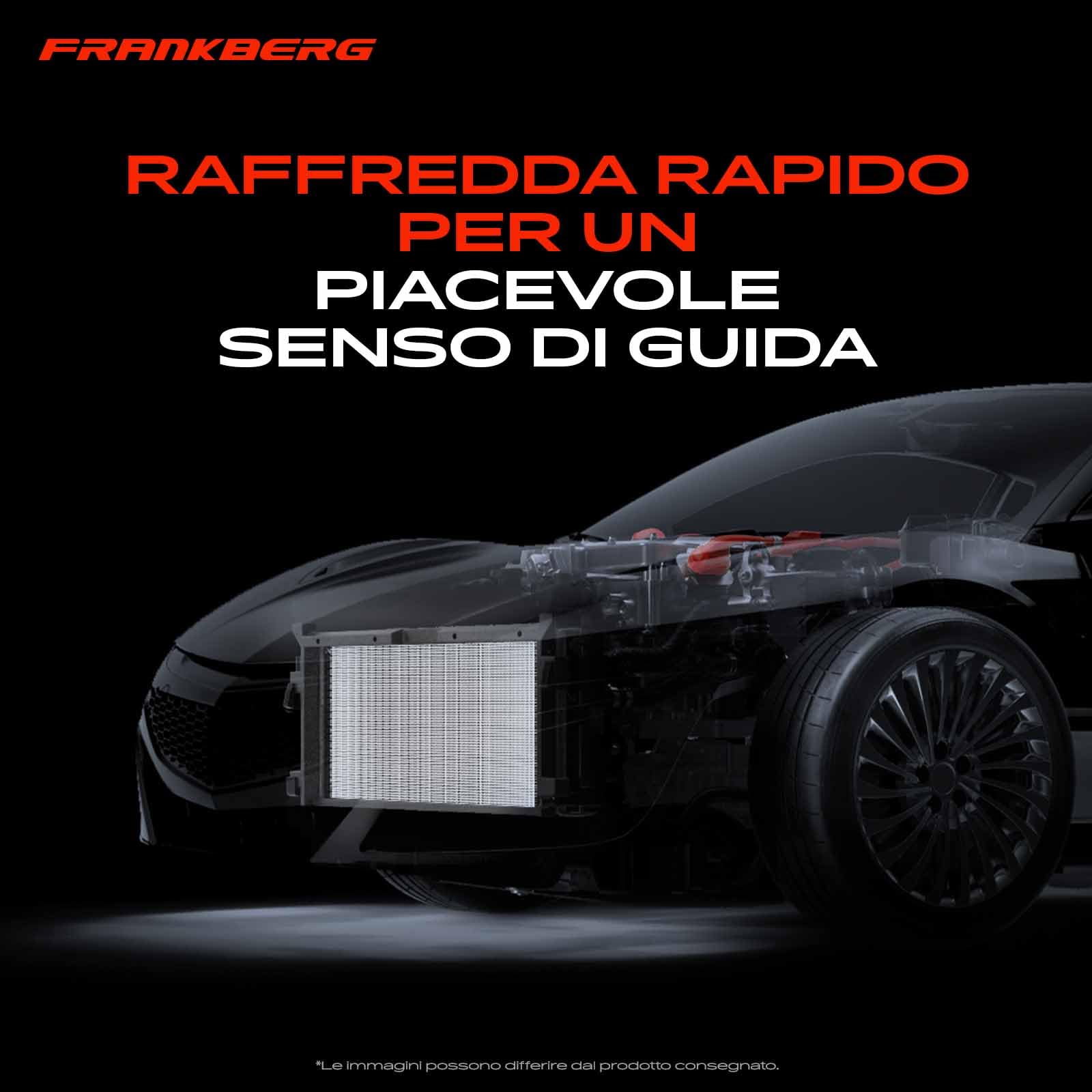 Frankberg Radiatore climatizzatore Condensatore climatizzatore Compatibile con 207 CC WD 1.6L 208 I CA CC 1.2L 2008 I CU 1.2L C3 II SC 1.2L C3 III SX 1.2L Replace# 9650894080