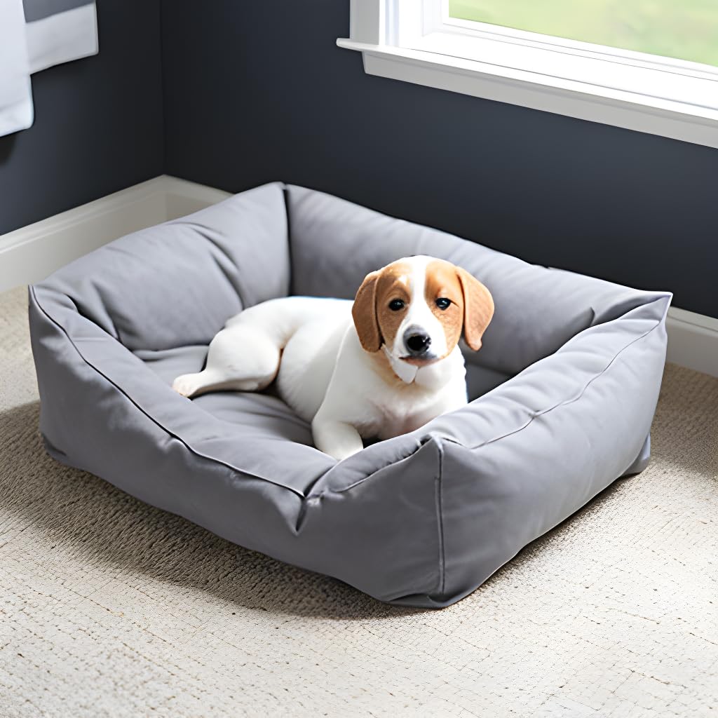 PETITUDE Polycotton Premium Large Dog Bed For Large Dogs Washable-Orthopedic Big Dog Beds Slip-Resistant Bottom- Grey Color-66 X 53 X 22 Centimeters (B0CK2DVR4J) Amazon Price History, Amazon Price Tracker