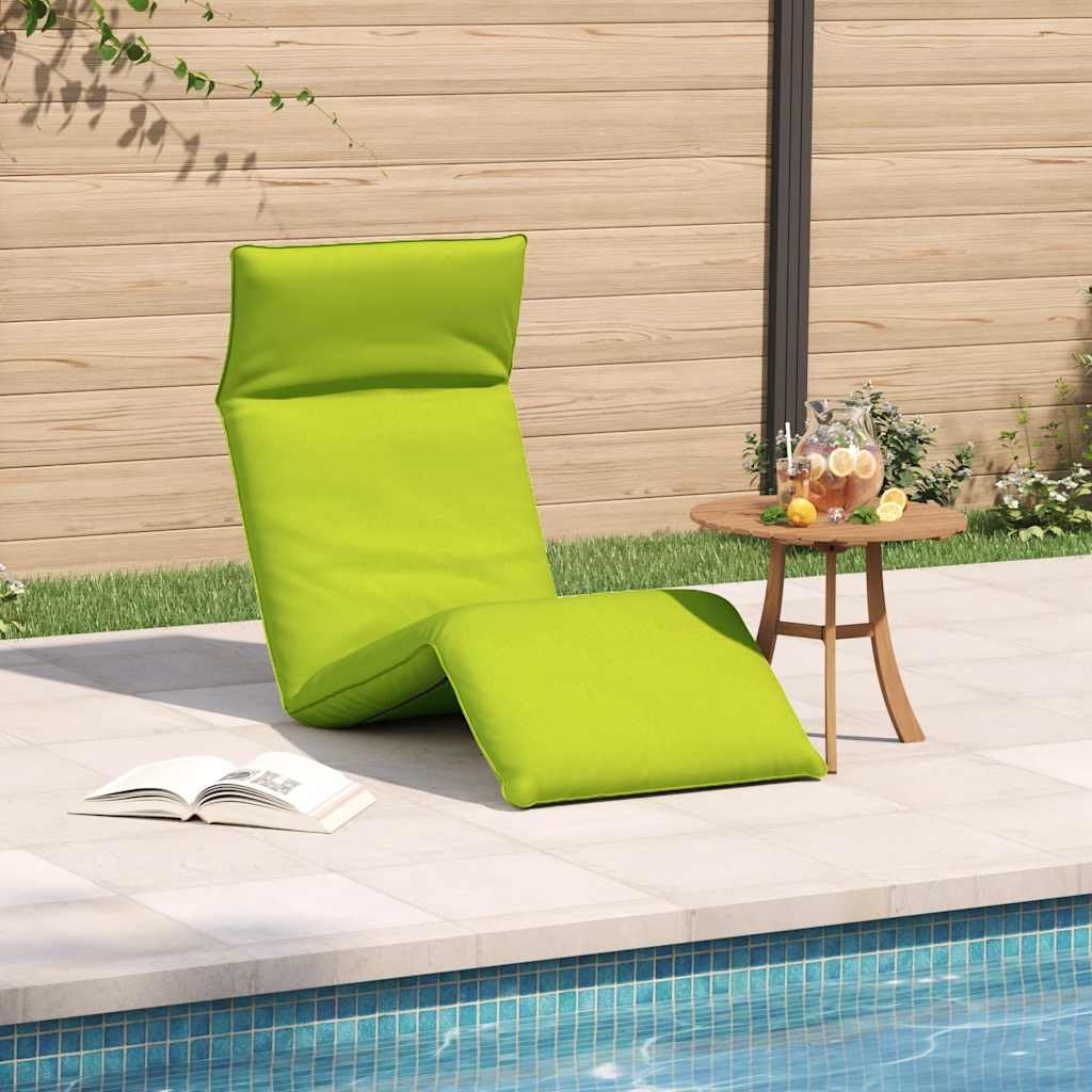 Hothingwell Leżak składany jasnozielony 175 x 54 x 8,5 cm Tkanina Oxford | Trwała konstrukcja metalowa, 5 pozycji nachylenia, wodoodporna, składana, do ogrodu na plażę