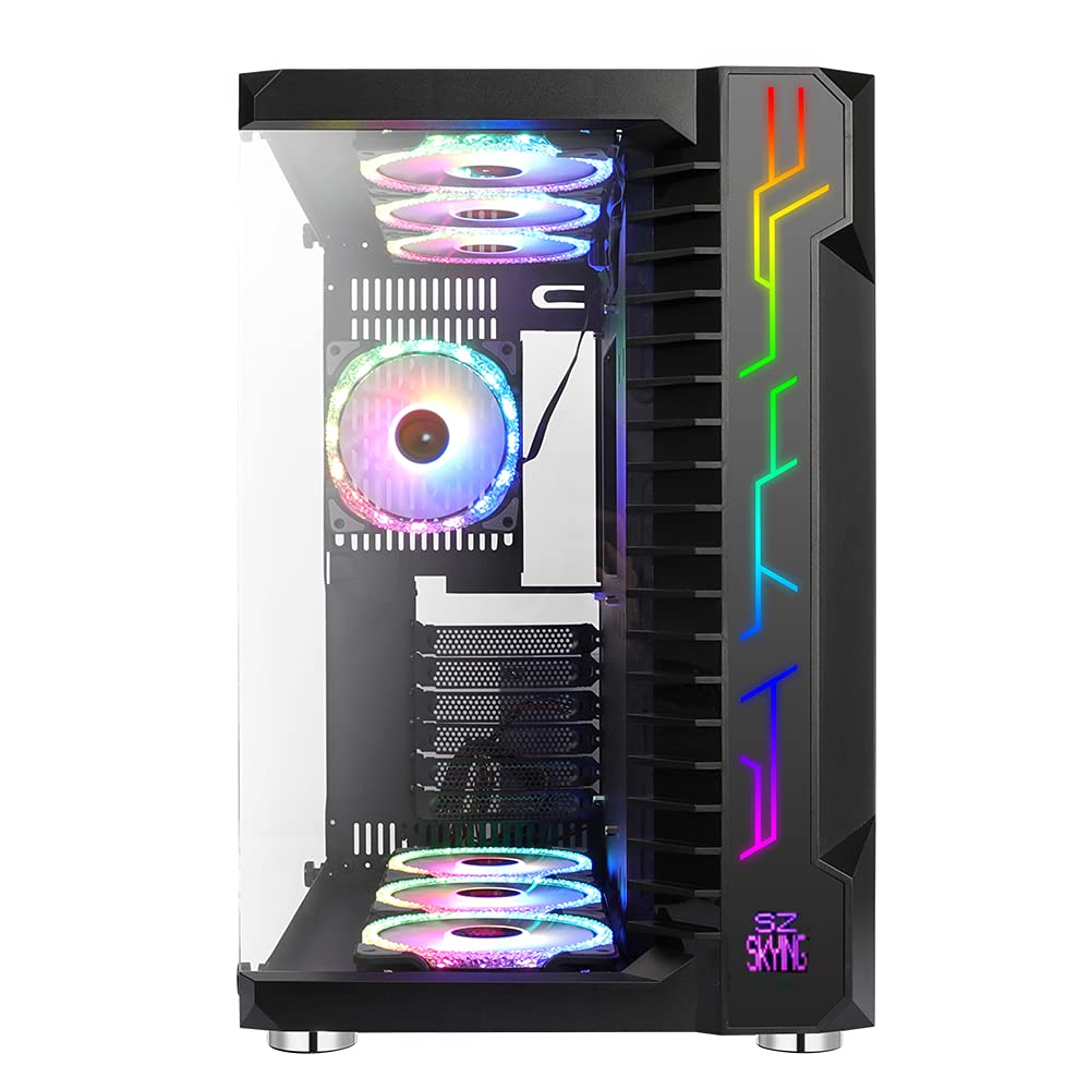 Buy SZSKYING Gaming pc Case ATX Computer Game mid Tower 3.0 USB