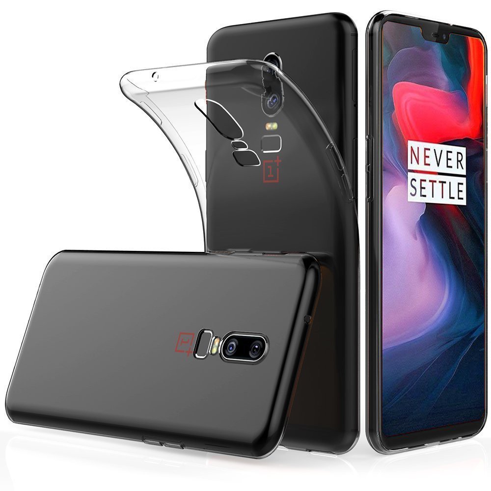 AelishqViila Case Cover [Crystal Transparent, Shock Proof, 360˚ Protection] for Boys & Girls| PC Back Cover for OnePlus 6 One Plus 6/1+6 Mobile Phone 2018