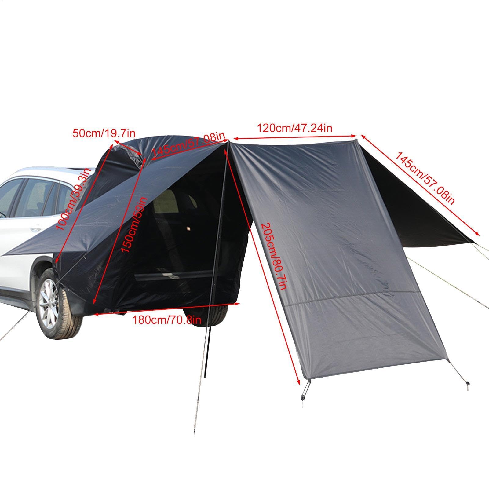 Camping Te – Tenda portatile con portellone posteriore, struttura in