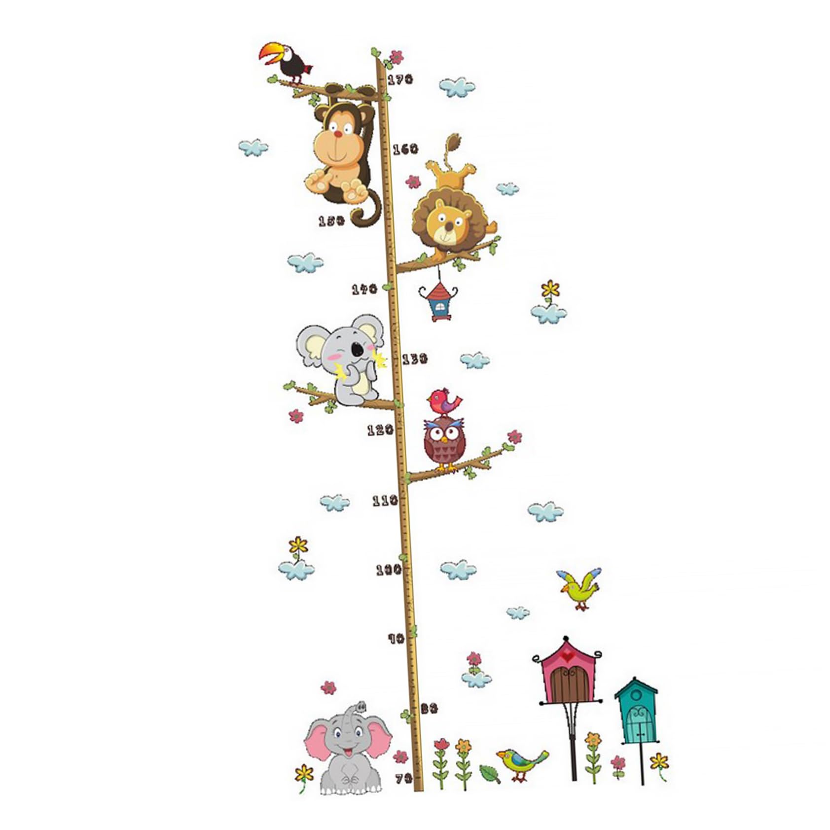 VICASKY Height Chart Wall and Girls Growth Chart Removable Wall Decal Funny Characters for Boys and Girls