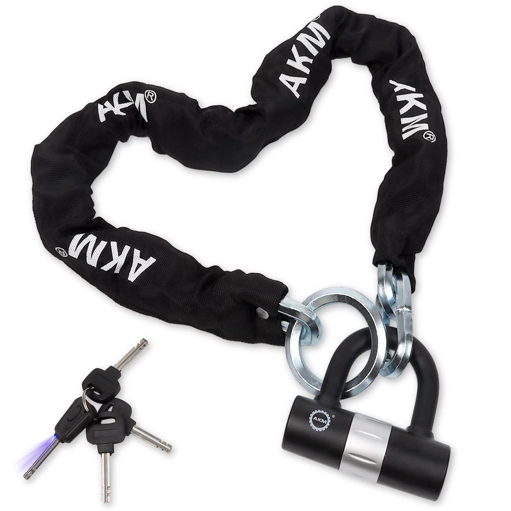 【人気商品】AKM バイクロック極太チェーンロック φ(直径)12mm×1500 Amazon.co.jp: AKM バイクロック【高い耐切断性】極太チェーンロック φ