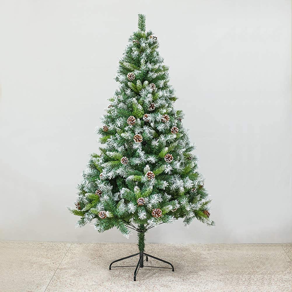 Amazon.co.jp: クリスマス ツリー ホワイト スノー フロック加工 人工