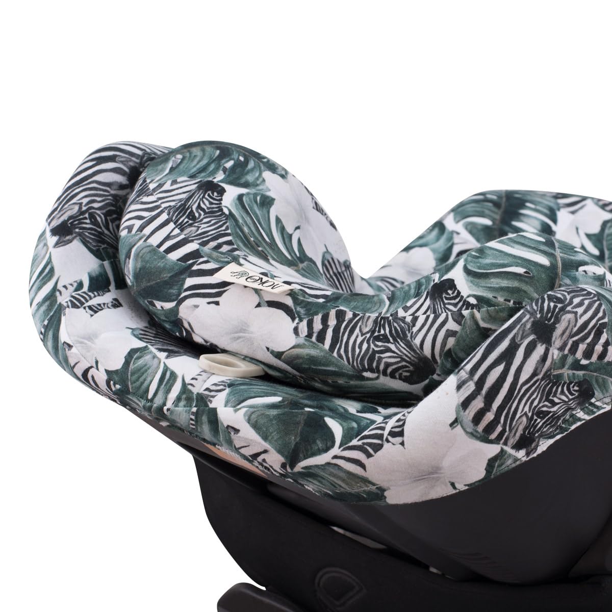 JYOKO Kids Funda de algodón para Silla de Coche Compatible con Joie I-Anchor Advance (Zebra)