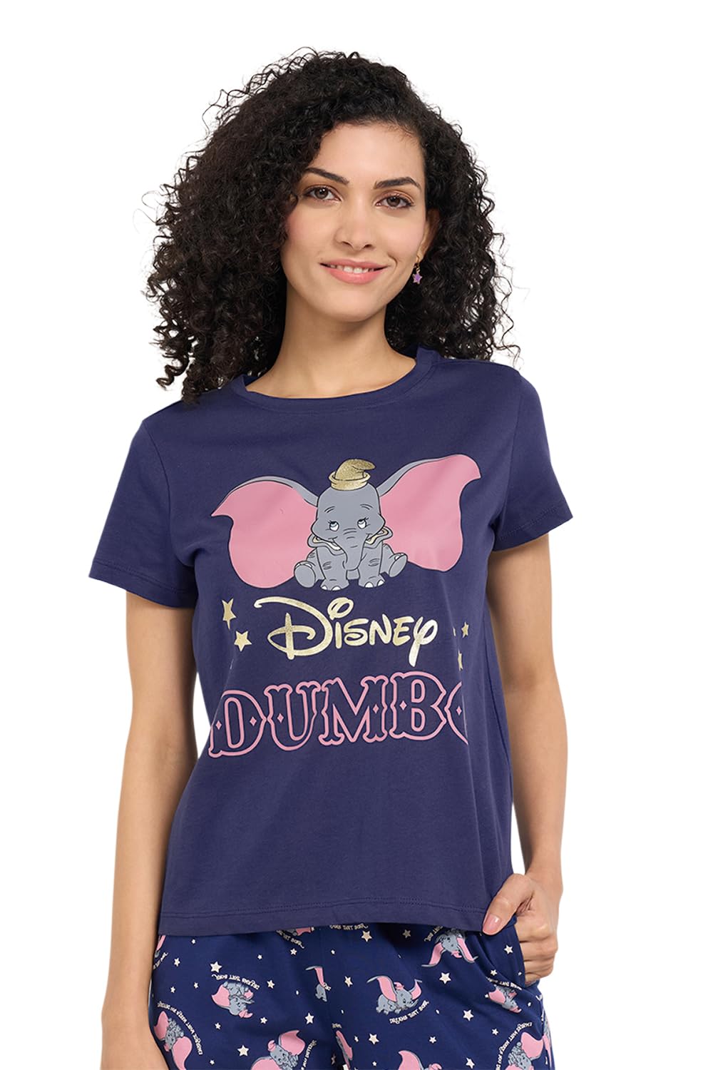 dreamz by pantaloons Women's Dumbo Printed Relaxed Fit Sleepwear Top-picture-28
