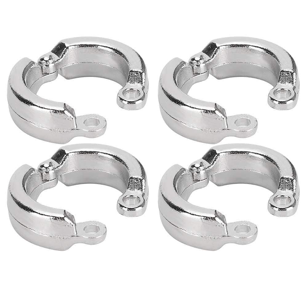 10Pcs Anelli per Piedi per Uccelli Anello in Metallo per Gambe di Pappagalli Attività di Addestramento per Mosche All'aperto Clip di Apertura Accessori per Piccoli Uccelli Animali Domestici(n.6)