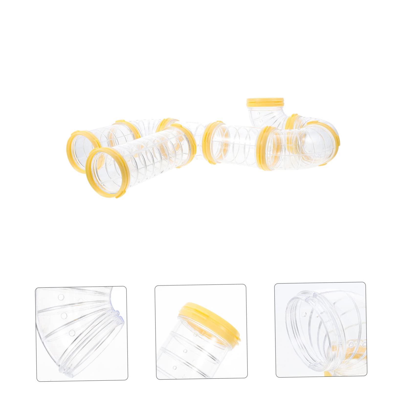 Toddmomy 3 Sätze Hamster Röhren Set Teiliges DIY Tunnel Käfig Zubehör aus Einfach zu Reinigen Flexibel Kombinierbar Montierbar für Außengehege und Sicheres Kleiner Nagetiere