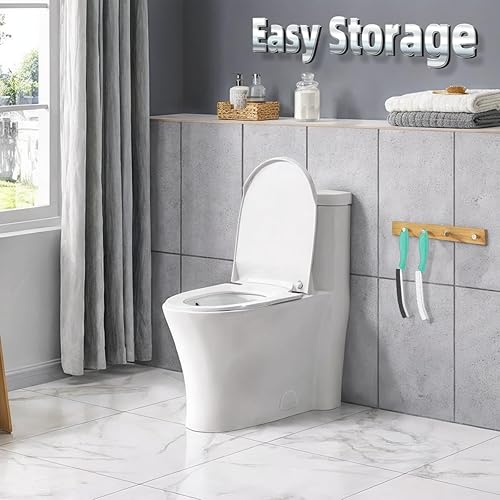 Miniatura 4 de Cepillo de inodoro, 2 piezas de cepillo de limpieza de baño, cepillo de inodoro profundo con agujero para colgar, cepillo de limpieza multifuncional