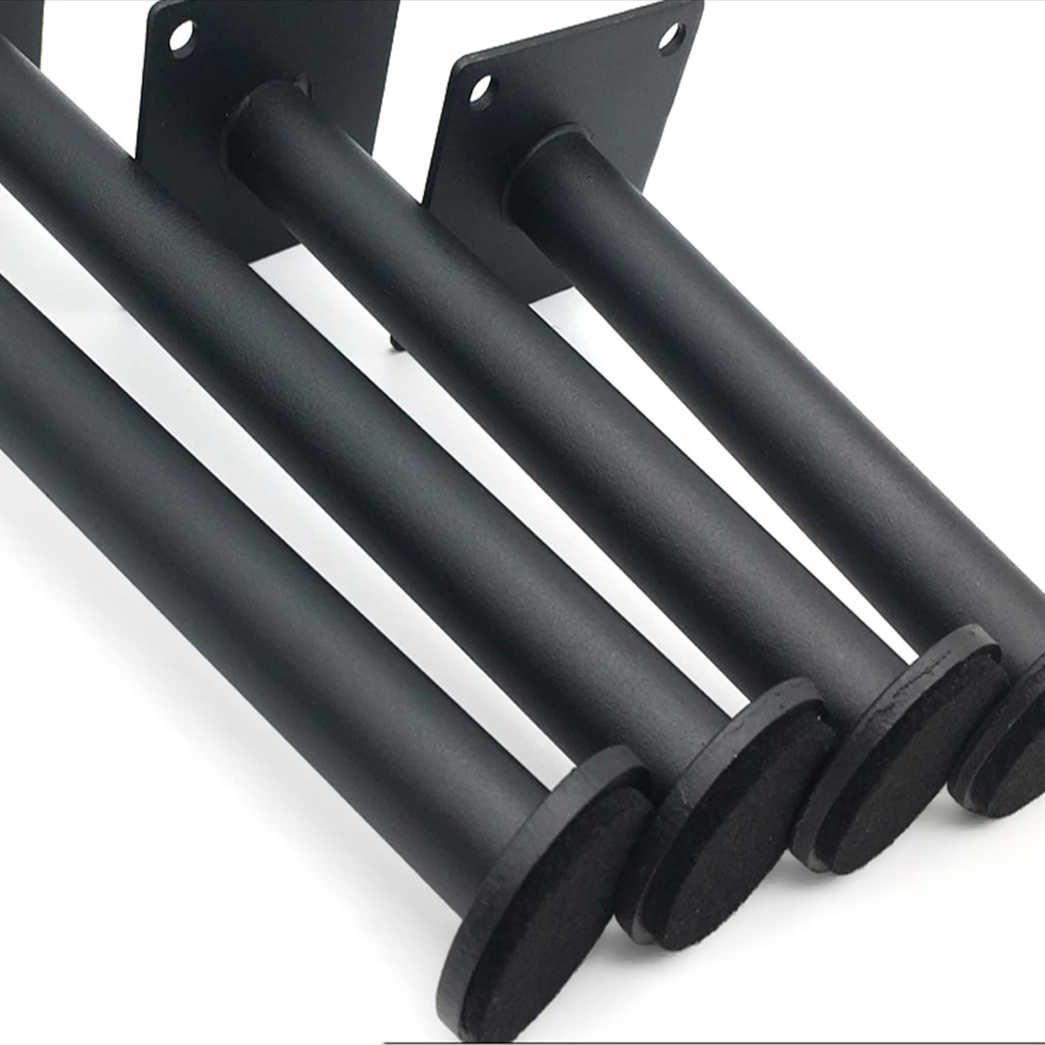 Juego de 2 patas ajustables de acero inoxidable para muebles de baño y mueble de TV, patas de metal modernas ajustables (37 cm)