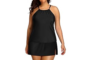 Womens Plus Size Tankini Bathing Suits with Skirts
