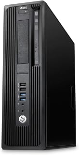 HP Z240 SFF Affordable Budget PC Workstation, Intel i5-6500 up to 3.6GHz, 8GB DDR4, 256GB SSD, Intel HD Graphics 530, 3X DisplayPort, 4K Support, Windows 10 Profesional (Renewed)
