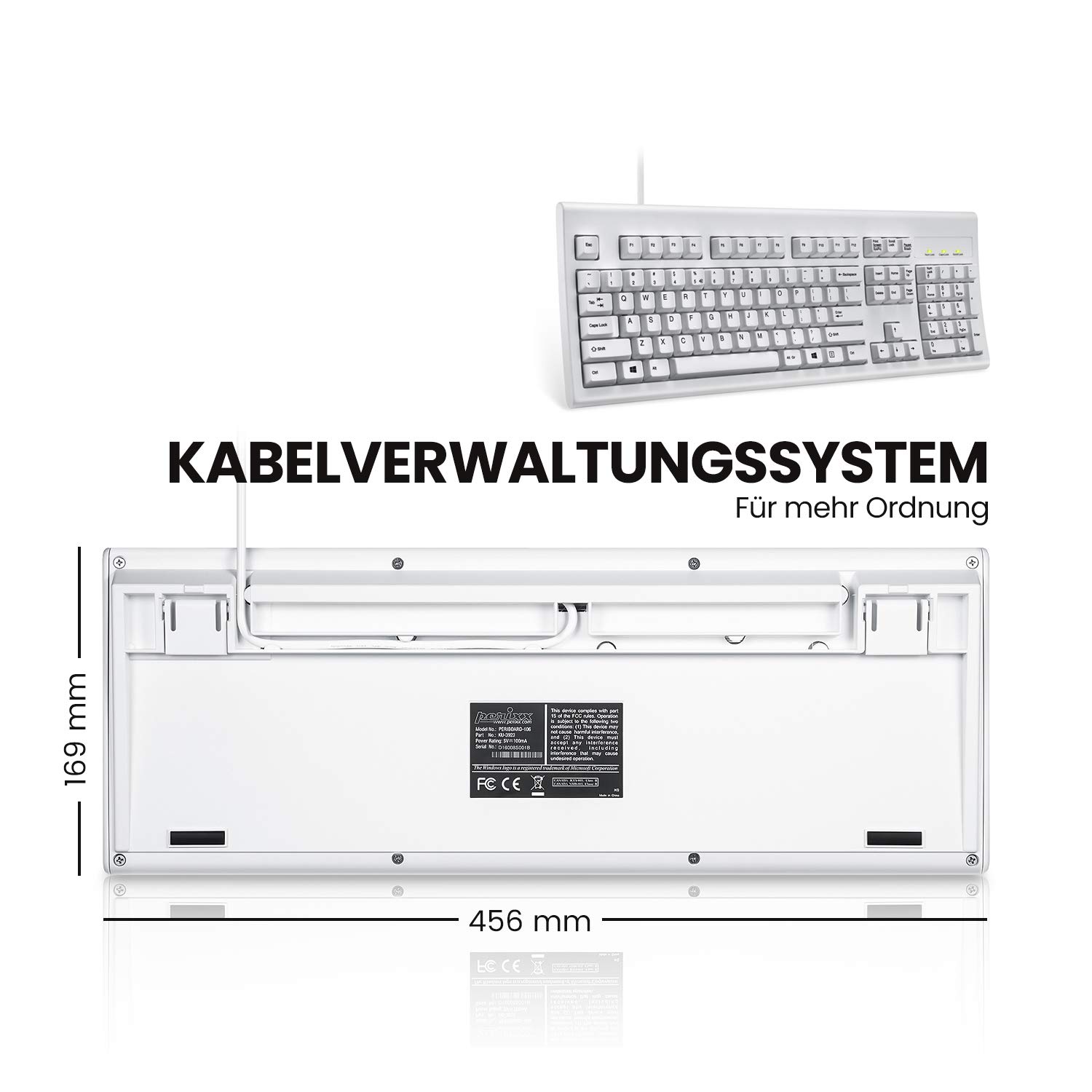Perixx Periboard-106M retro-grau/weiß, USB, DE ab € 40,99 (2025
