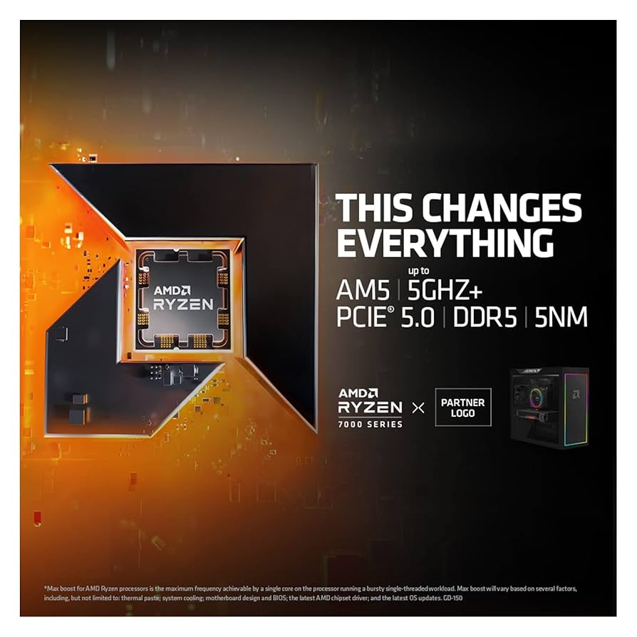 A R 5 7600X R5 7600X 4.7 GHz 6-Core 12-Thread CPU Processor