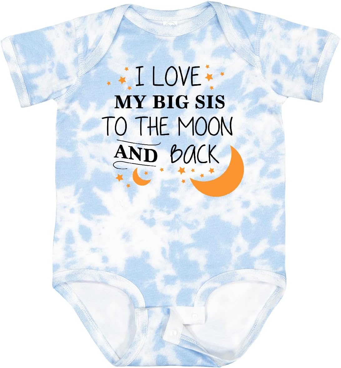 inktastic I Love My Big Sis To the Moon and Back Baby Bodysuit