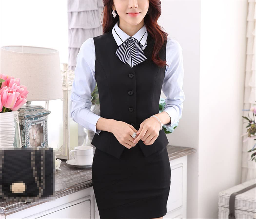 Chaleco elegante para mujer, chaleco con cuello en V, negocios, trabajo, oficina, formal, ropa de abrigo