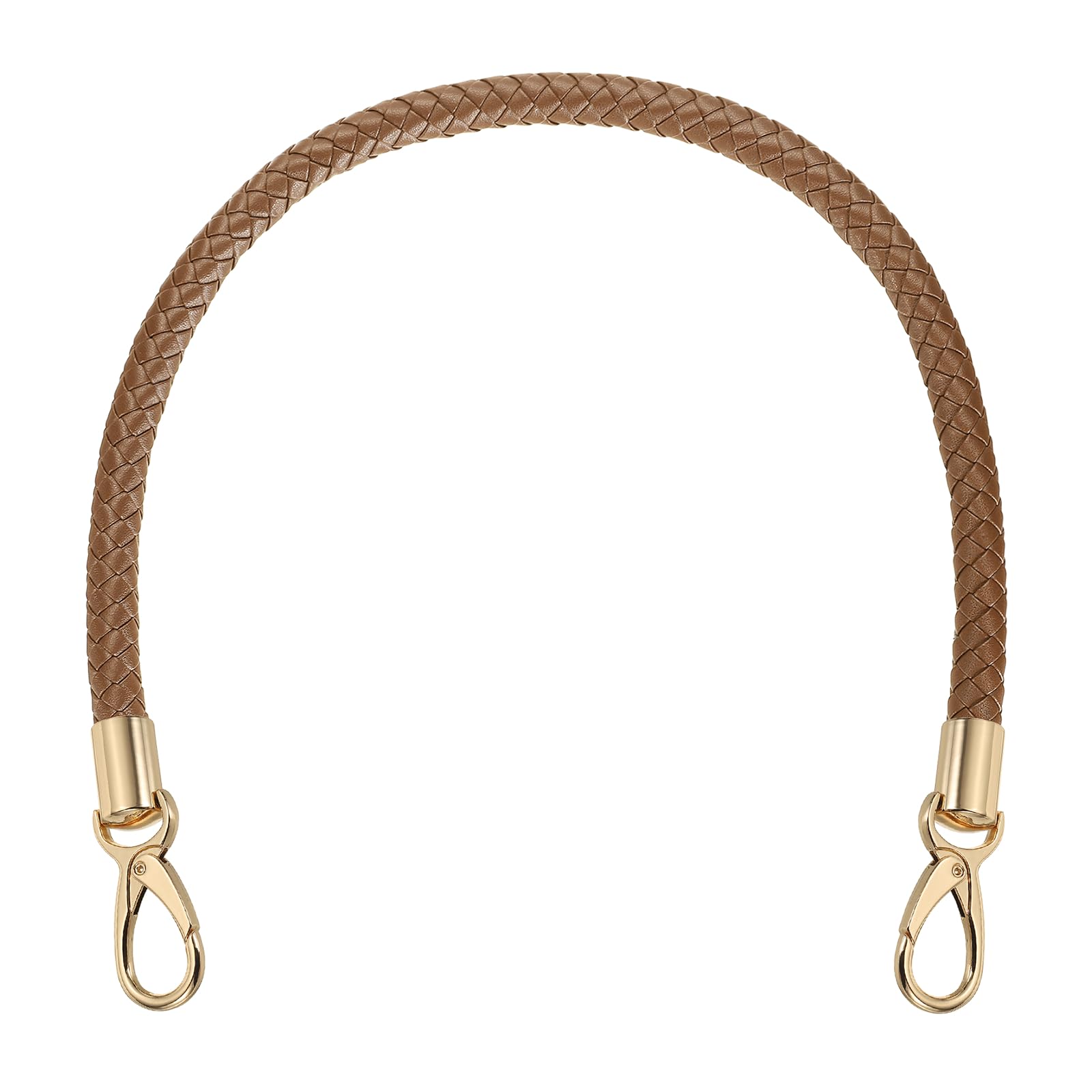 sourcing map Braided Purse Strap, 21.6 Inch PU Leather, Coffee Brown — image 1