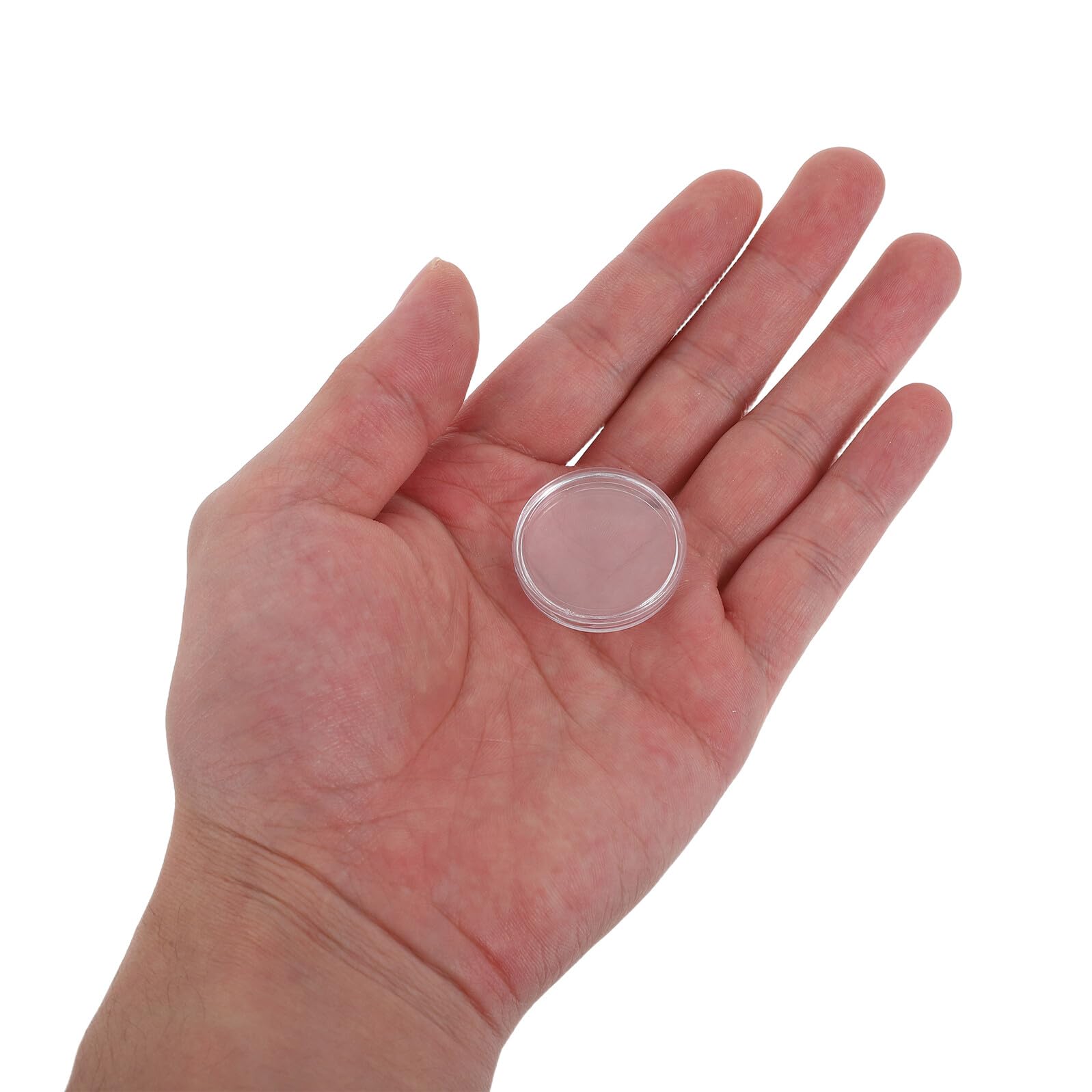 Gatuida Capsule per Monete in Plastica da Scatole Porta Oggetti Trasparenti per Collezionisti con Coperchio Protettivo e Organizer per Monete
