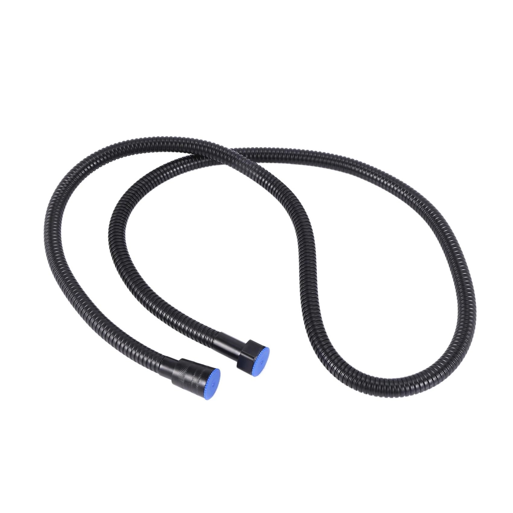 BNGDFDGH 2X Black Shower Hose 150Cm Stainless Steel Tube Flexible Gold Bathroom Plumbing Glossy
