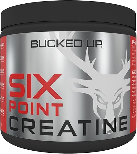 Bucked Up Six Point Creatine Six Types of Creatine - para hombres y mujeres