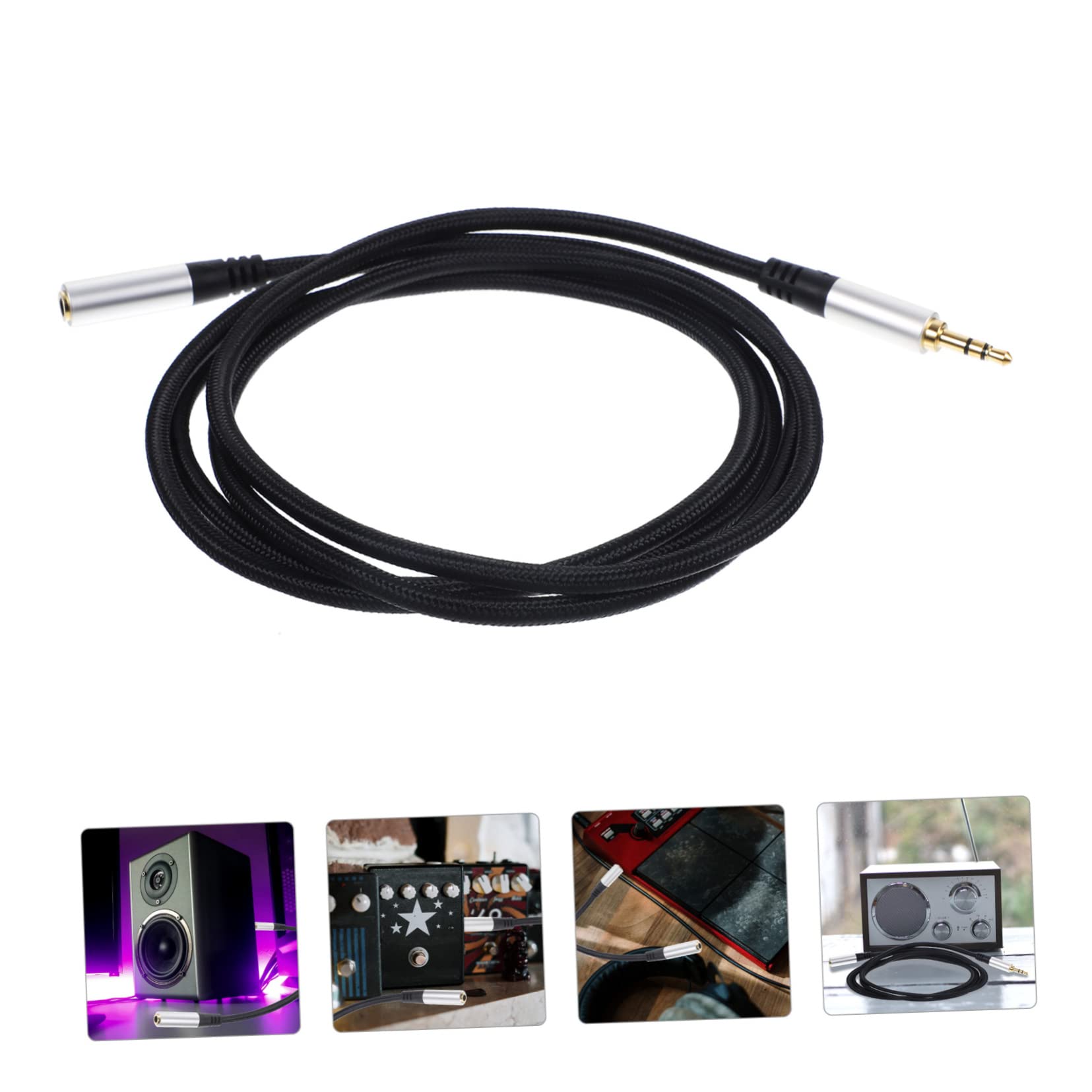 Artibetter 5 Piezas Cable De Audio Macho A Hembra Cable De Teléfono Inteligente De Mandolina De Audio Del Coche Extensión De De Audio De Sonido s De Amplificador
