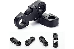 CooBigo 25 Pack Small Safety Paracord Breakaway Buckle, 5mm Side Release Plastic...
