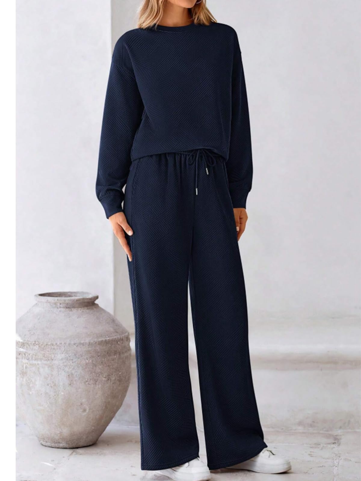 LIAMERHE Damski dres treningowy, luźny, odzież domowa