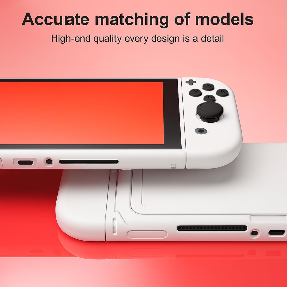 GXGM 1 PCS Cover per Custodia Nintendo Switch 2,Accessori per Console di Gioco,Grip Ergonomico Antiscivolo Custodia Switch 2, Custodia Protettiva Custodia Rigida,Bianco