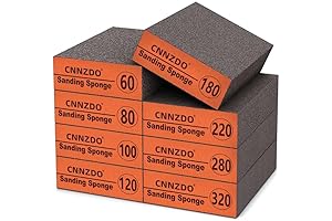 8-Piece Sanding Sponge for Wood, Drywall and Metal