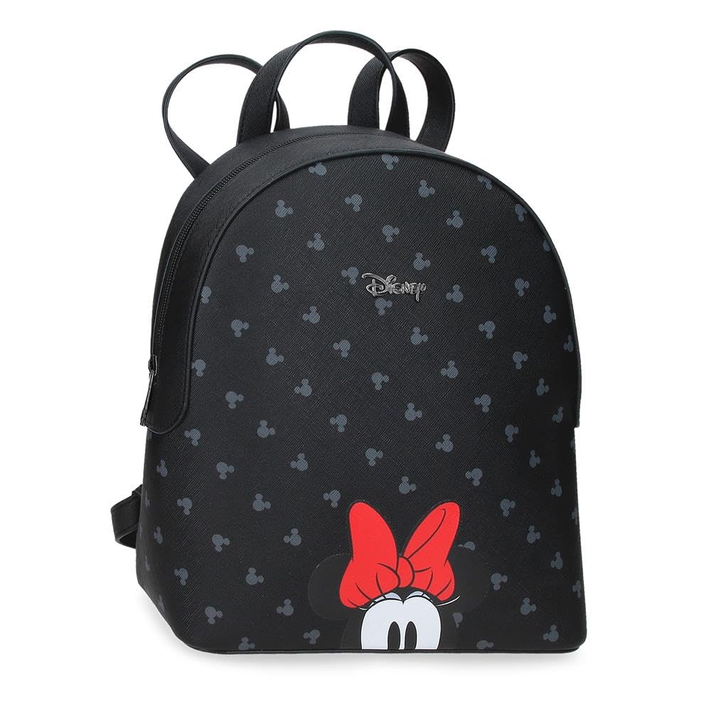 Disney Joumma Bowlogue Minnie Hiking Backpack Black 23x26.5x11.5 cm PU and Polyester 7.01L