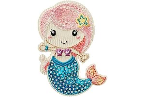 Mono Quick 10432 Mermaid Sequins Appliqué Iron-On Patch Glitter Nixe