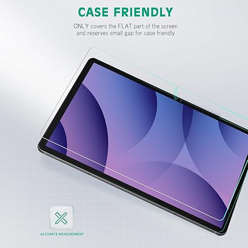Miniatura 6 de apiker Paquete de 2 Protector de pantalla para Samsung Galaxy Tab S10 PlusS9 PlusS9 FE PlusS7 FE 5GS8 Plus de 12.4 pulgadas, vidrio templado 9H con
