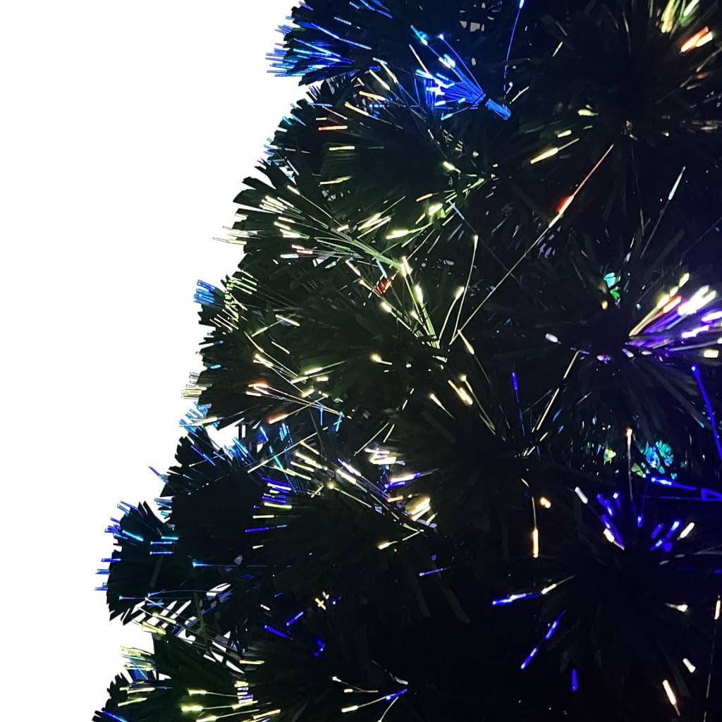 Generico Albero di Natale con Supporto Verde 210 cm in Fibra Ottica,Decorazioni Natalizie,Alberi di Natale-321029