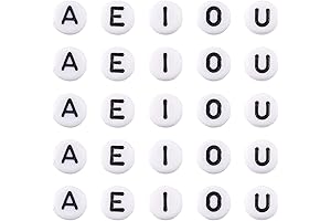 Alphabet Vowel Letter Beads: Crafting Custom Bracelets With 500 Acrylic Pearls
