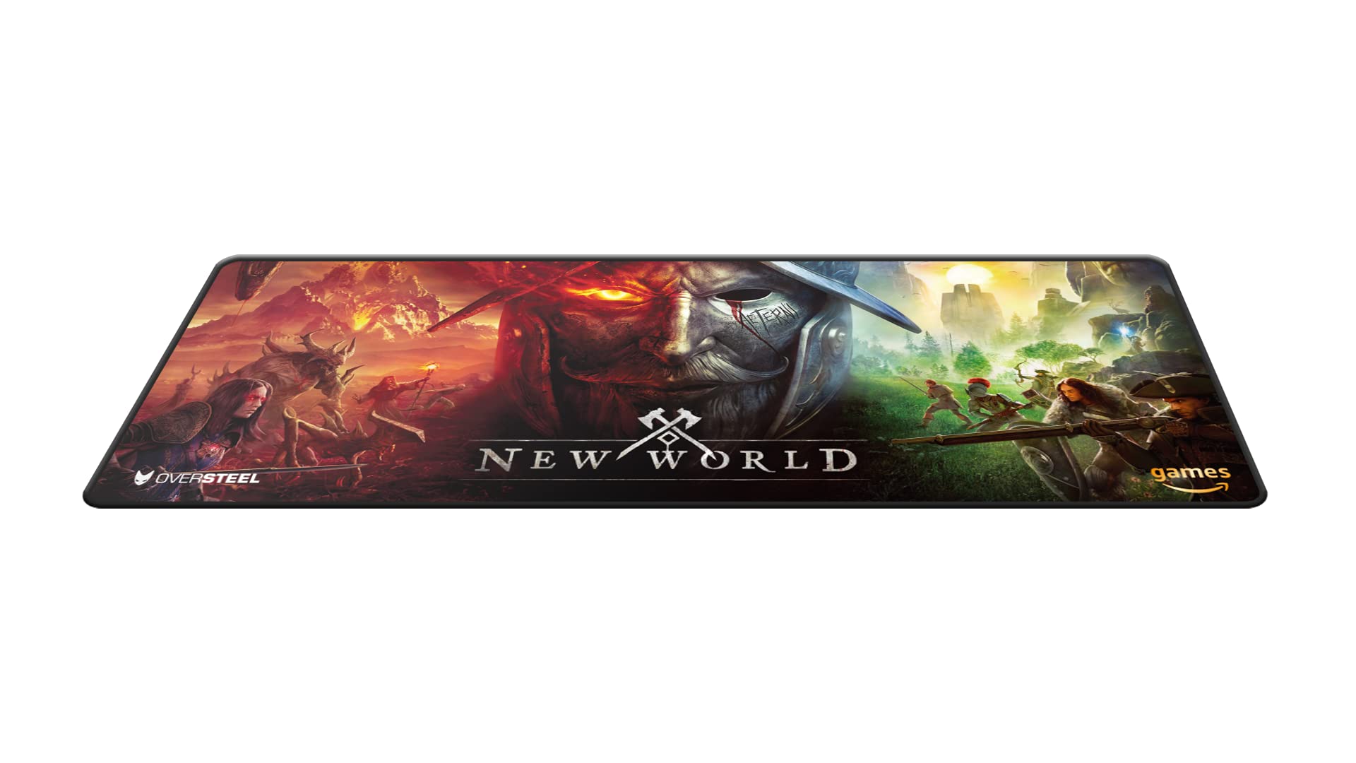 Oversteel - MAGNALIUM AETERNUM Tapis de souris PC gaming, taille XL (900x350x4 mm), New World Edition