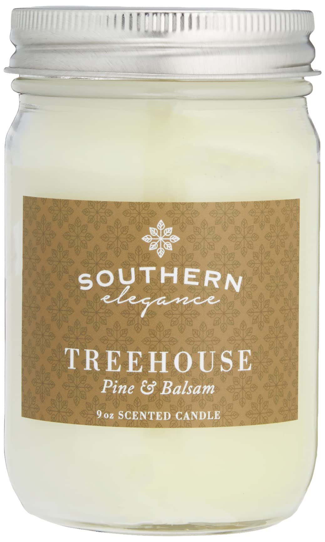 Southern EleganceJubilee Collection: Treehouse (Pine) Scented Candle | 9 oz Canning Jar | Handcrafted in the USA | Highly Scented Premium Candles | Vegan Soy Blend |Slow Burning & Long Lasting