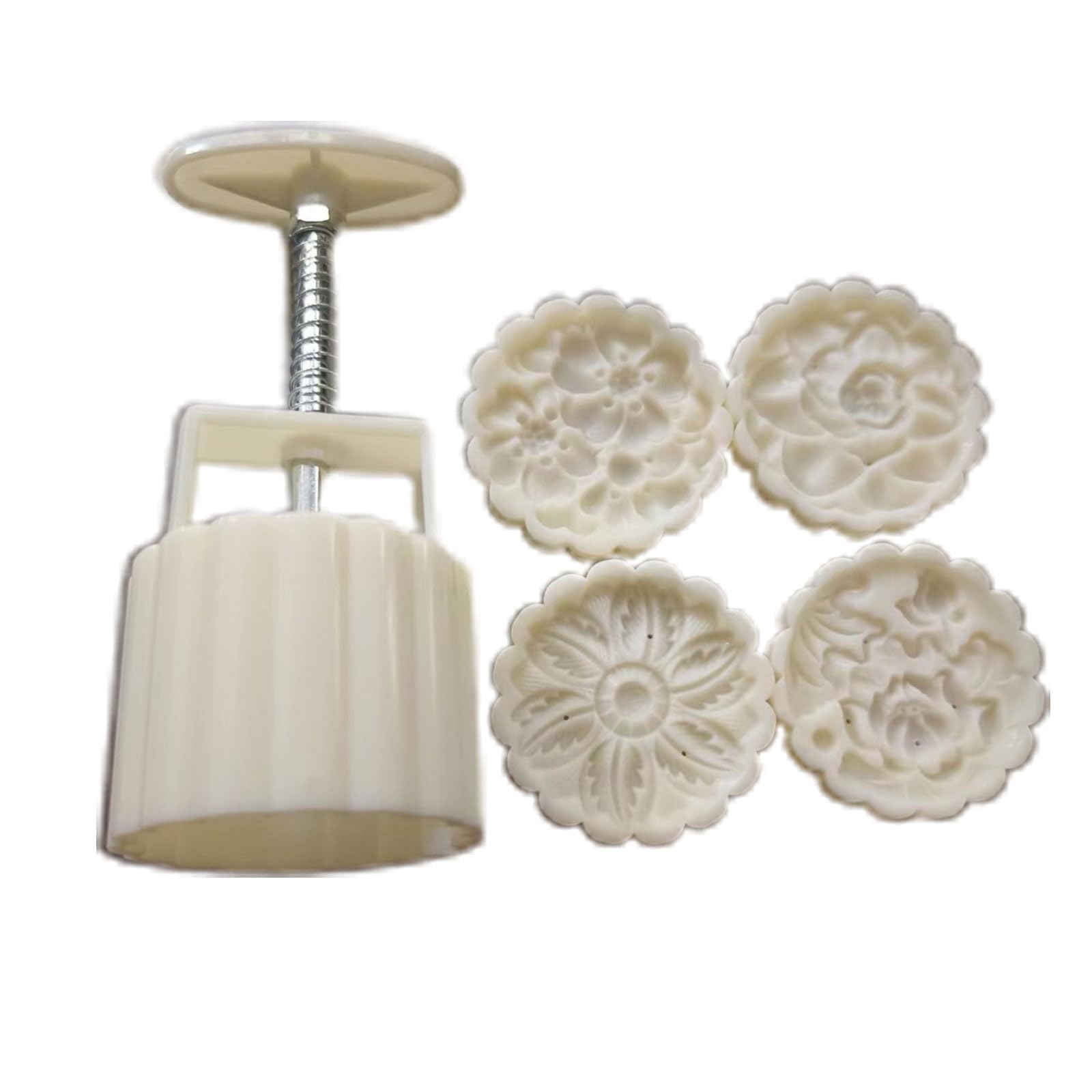 Buxuaaaa 3D Flower Mung Bean Cake Set Suitable for Accessories in Midautumn Festival Used for Cake Cookie Flower Model